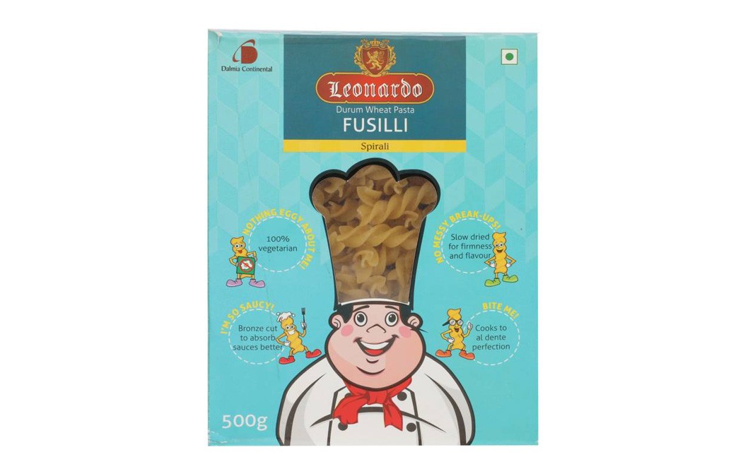 Leonardo Durum Wheat Pasta Fusilli, Spirali   Box  500 grams